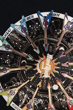 XL Hard Rock Café Pin Las Vegas Astrologie Puzzle Horoscope Zodiaque Guitare Arc-en-ciel